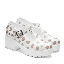 Sai White Mary Janes 'Pusheen Edition'<KOI footwear Best