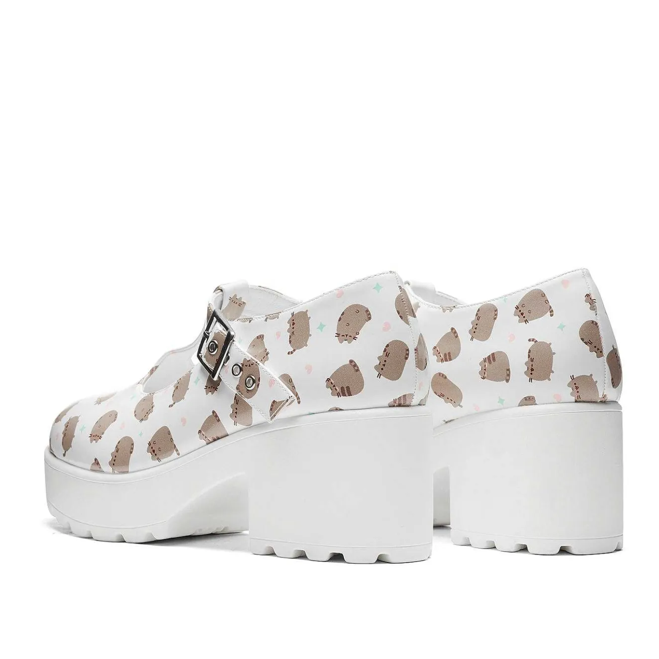 Sai White Mary Janes 'Pusheen Edition'<KOI footwear Best