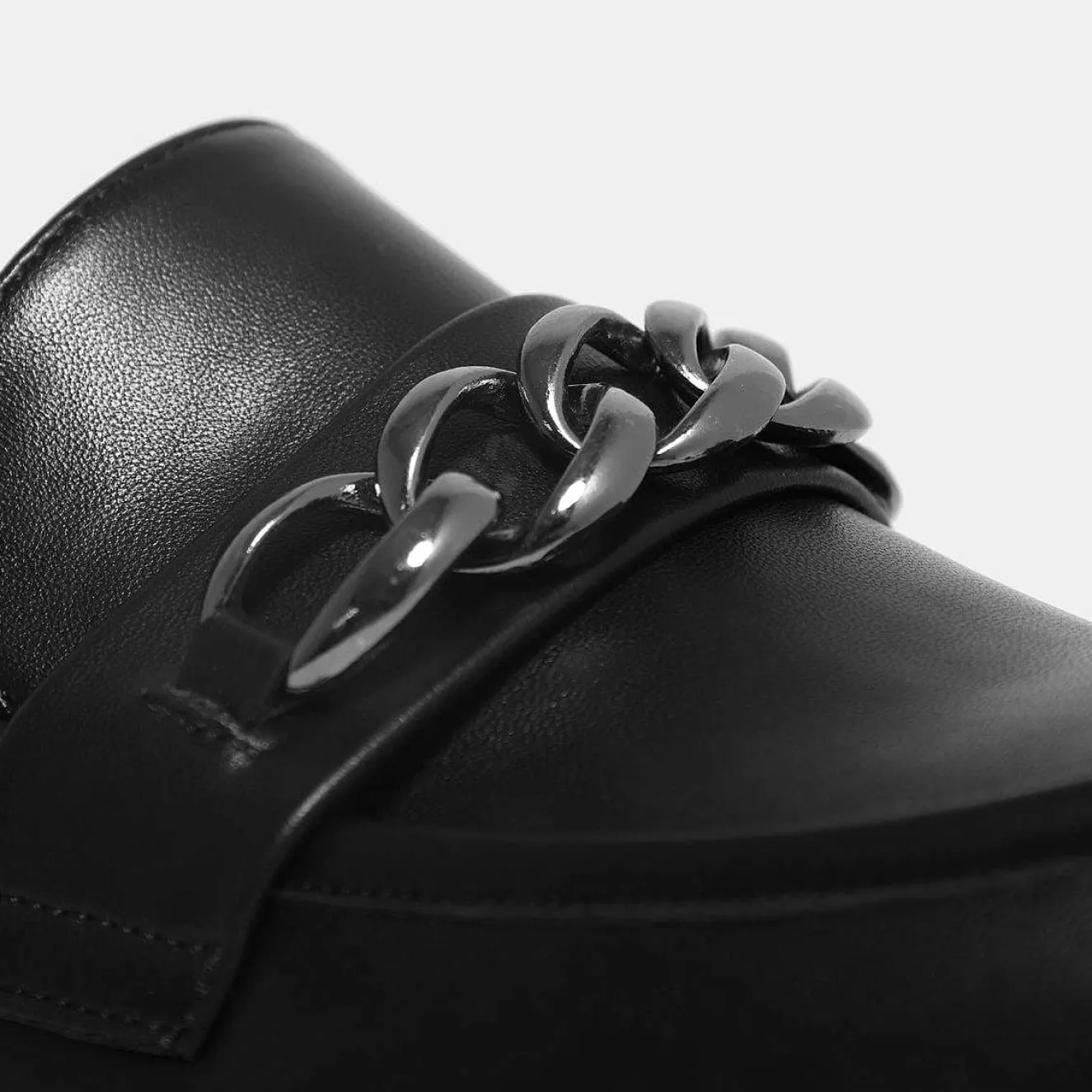 Shenron Men'S Chain Black Loafers<KOI footwear Discount