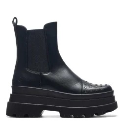 Silence Studded Trident Chelsea Boots - Black |<KOI footwear Hot