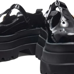 Silent Amity Trident Patent Platform Mary Jane Shoes<KOI footwear Best