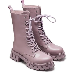 Siren Men'S Tall Lace Up Boots - Berry<KOI footwear Outlet