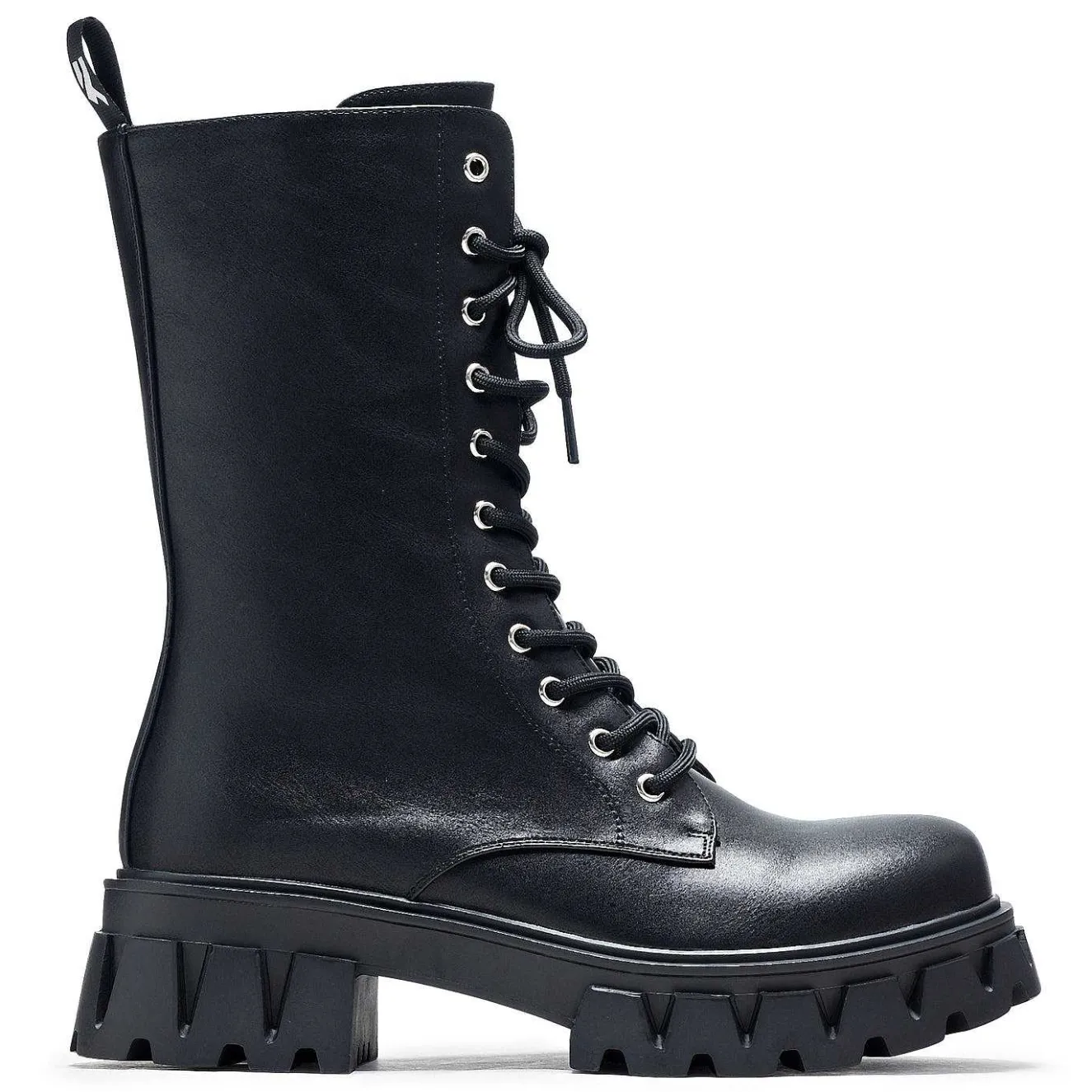 Siren Tall Lace Up Boots - Black<KOI footwear