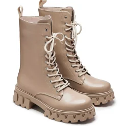 Siren Tall Lace Up Boots - Dust<KOI footwear Online