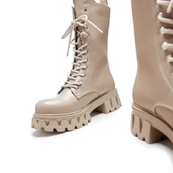 Siren Tall Lace Up Boots - Dust<KOI footwear Online