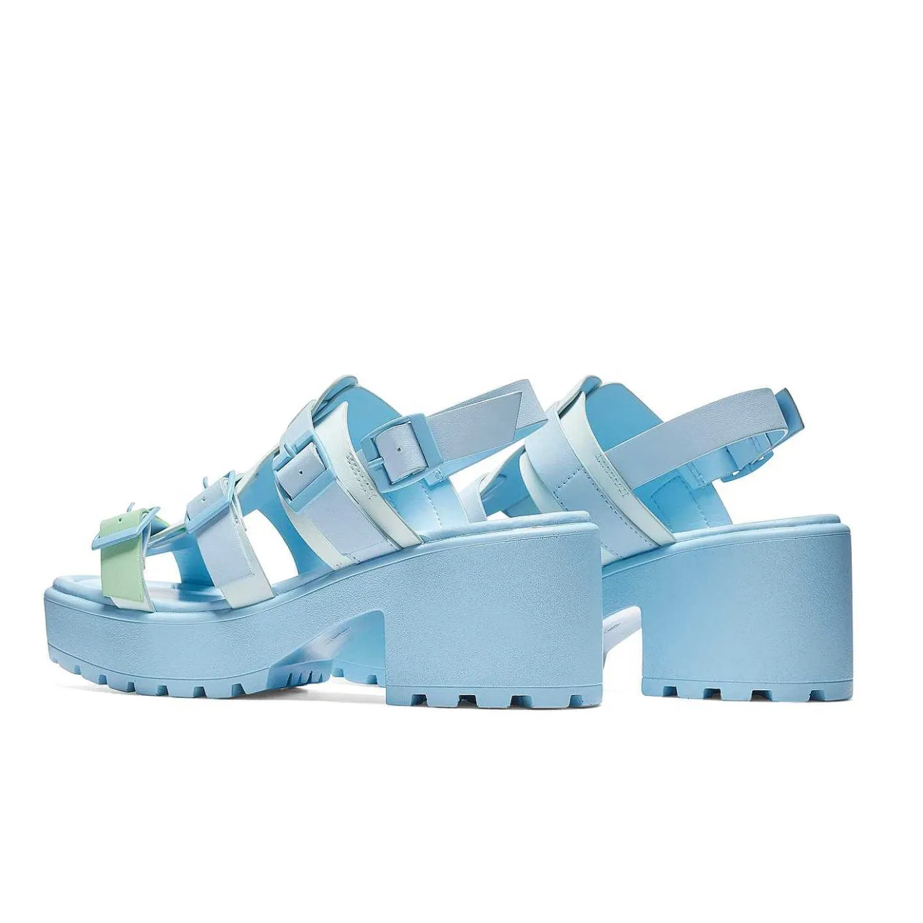 Sugar Season Chunky Buckle Sandals - Blue<KOI footwear