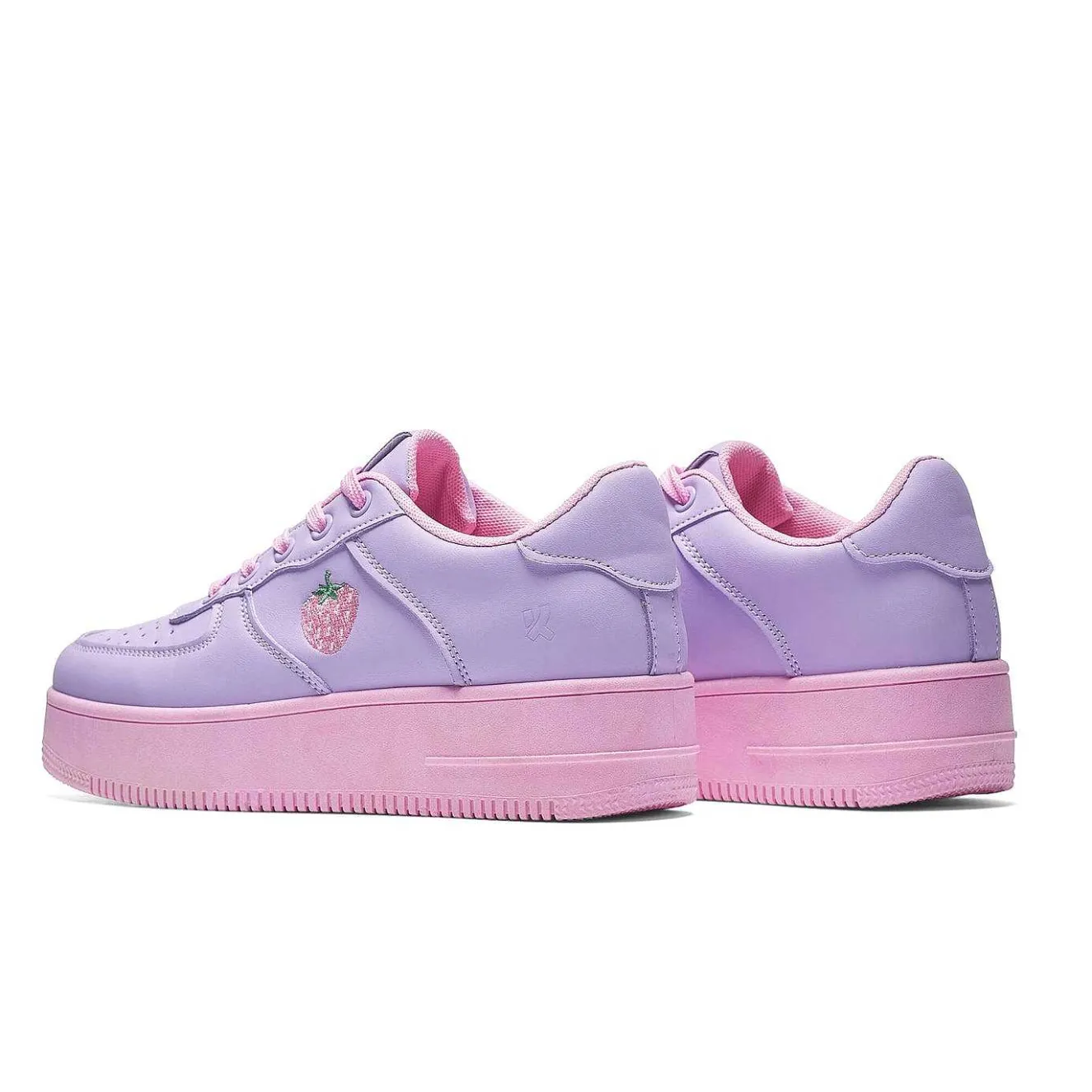 Sweet Strawberry Platform Trainers Purple<KOI footwear Sale