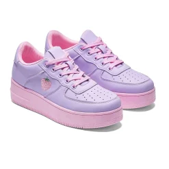 Sweet Strawberry Platform Trainers Purple<KOI footwear Hot