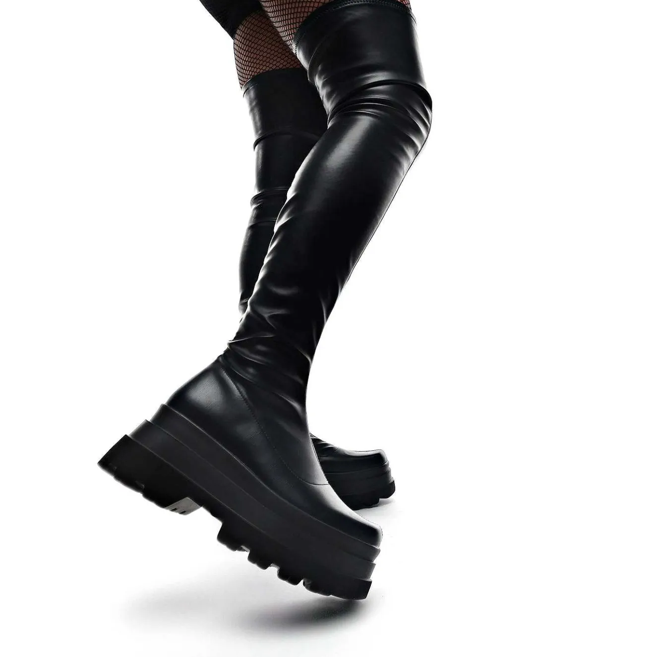The Elevation Plus Size Thigh High Boots<KOI footwear New