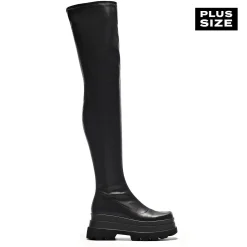 The Elevation Plus Size Thigh High Boots<KOI footwear Sale