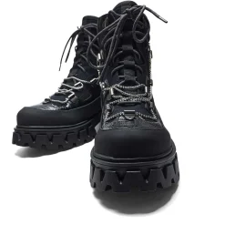 The Koi Reaper Men'S Hiking Boots - Ebony Croc<KOI footwear Sale