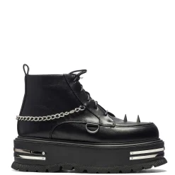 The Silence Men'S Platform Grunge Boots - Black<KOI footwear Outlet