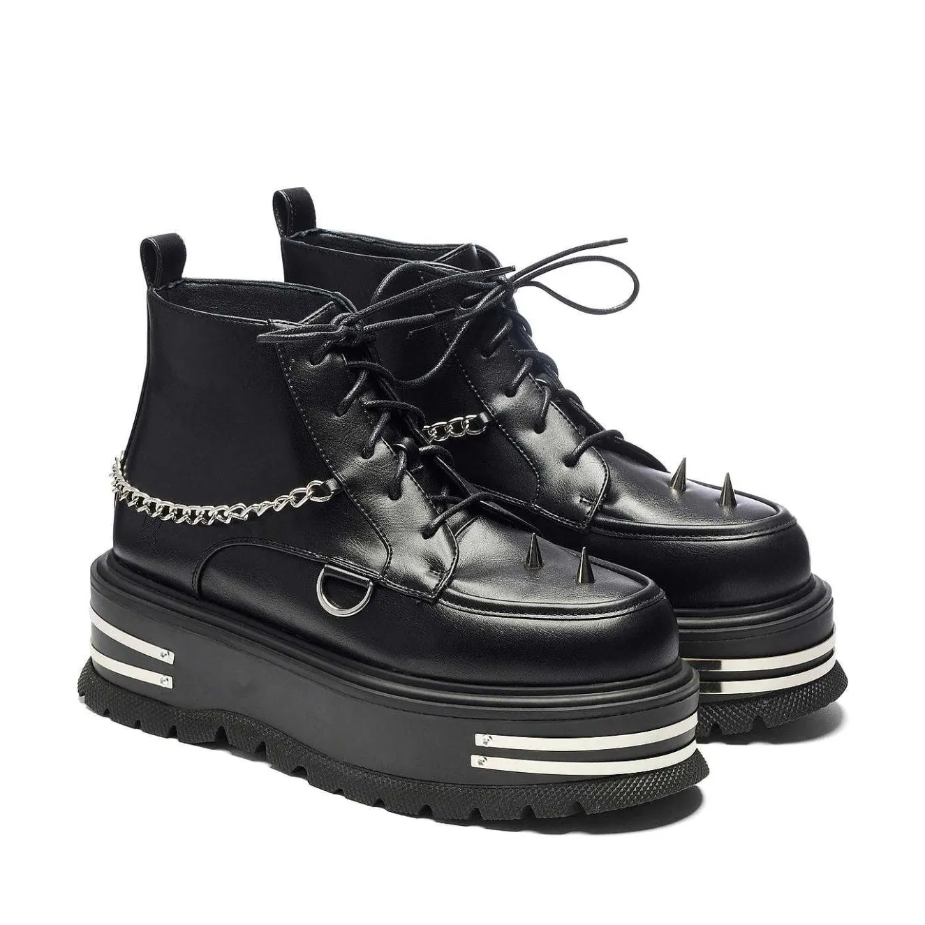 The Silence Platform Grunge Boots - Black<KOI footwear Hot