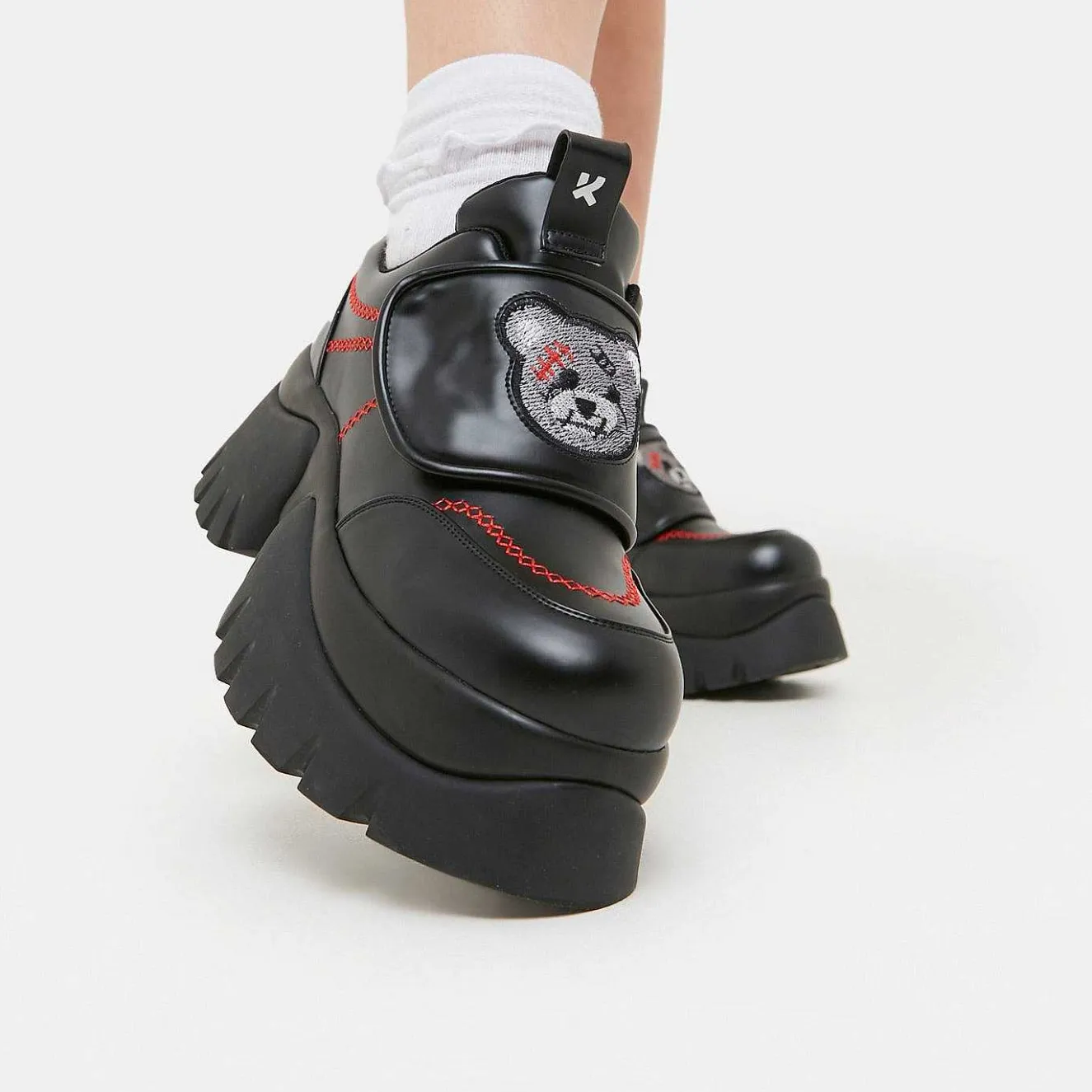 The Terror Of Monakuma Black Vilun Platform Trainers<KOI footwear Online