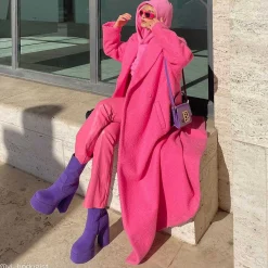 Tinky Winky Fluffy Platform Boots<KOI footwear Best