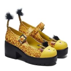 Tira Mary Janes 'Grazing Giraffe Edition' |<KOI footwear Clearance