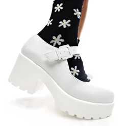 Tira Mary Jane Shoes 'White Washout Edition'<KOI footwear Discount