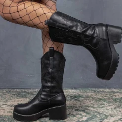Wintu Long Chunky Western Boots<KOI footwear Discount