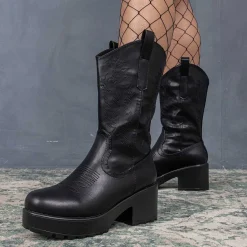 Wintu Long Chunky Western Boots<KOI footwear Online