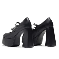 Zeba Black Platform Heels<KOI footwear New
